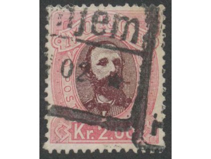 1878, 2 Kr Oskar, MiNr.34, razítkované