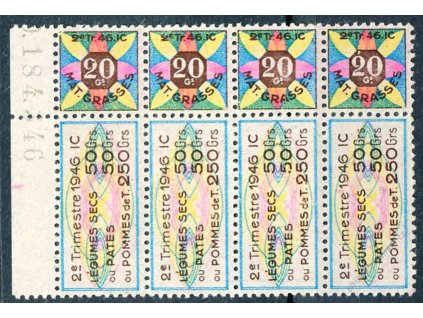 Kuponové známky 20C Trimestre 1946, (*)