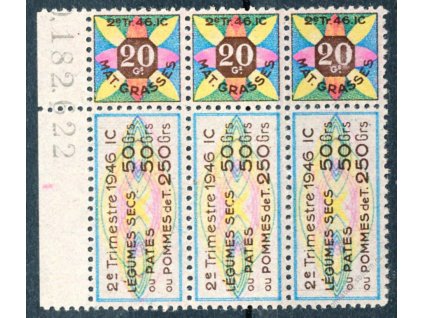 Kuponové známky 20C Trimestre 1946, (*)