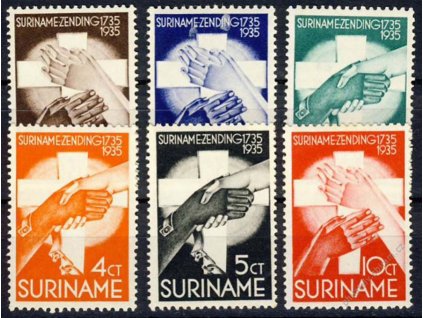 Suriname, 1935, 1-10C série, MiNr.171-76, **