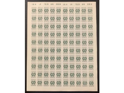 Šrodkowa Litva, 1921, 25 F Znak, 100 ks arch, (*) , faldy