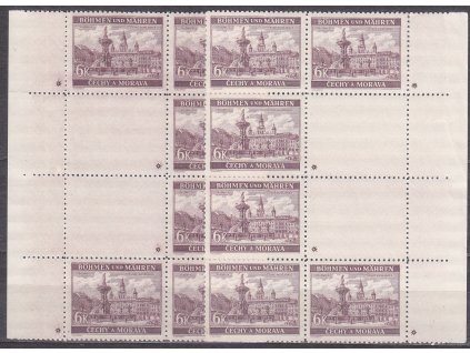 1940, 6K Budějovice, svislé podkovy, L+P, křížek, Nr.46, **