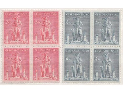 1945, 2.40-4 Kčs Kozina, 4bloky, Nr.431-32, **