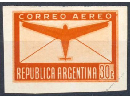 Argentina, 1940, 30C letecká, MiNr.456U, (*) , ZT