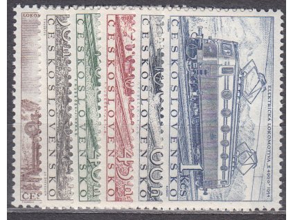 1956, 10h-1Kčs Lokomotivy, série, Nr.907-12, **, ilustrační foto