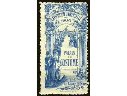 Exposition Universale 1900, Palais du Costume, ** , modrá/světlemodrá