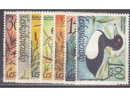 1967, 30h-1.40Kčs Vodní ptactvo, série, Nr.1587-93, **