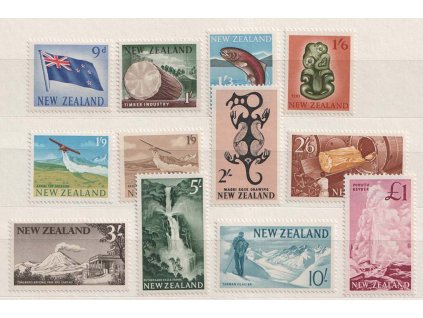 Nový Zéland, 1960, 9P-1Pound koncové hodnoty, **