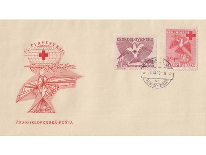 1949, FDC 527-528 Červený kříž