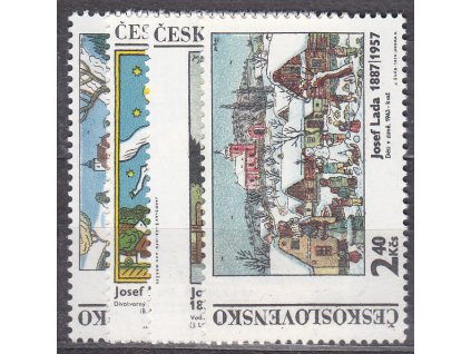 1970, 60h-2.40Kčs Lada, série, Nr.1823-6, **