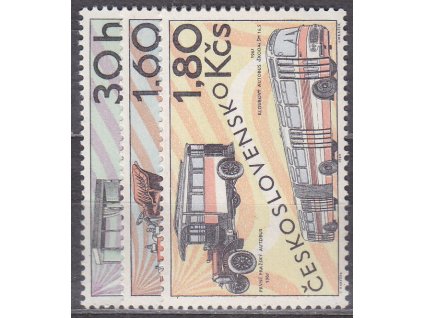 1969, 30h-1.80Kčs Automobily, série, Nr.1756-8, **