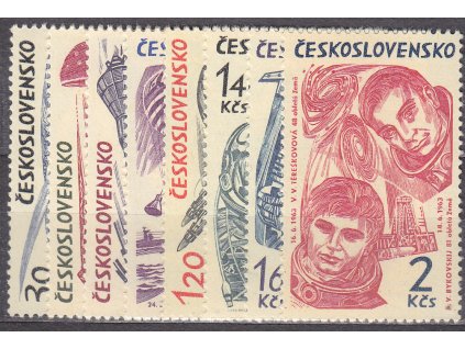 1964, 30h-2Kčs Vesmír, série, Nr.1369-76, **