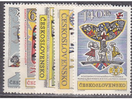 1962, 30h-1.40Kčs PRAGA, série, Nr.1263-7, **