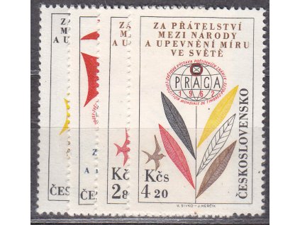 1962, 80h-4.20Kčs PRAGA, série, Nr.L50-3, **