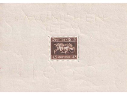 1936, 42 Pf aršík, MiNr.Bl.4, **