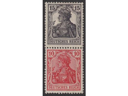 1905, 15+10Pf Germania, soutisk, Nr.S9, * po nálepce