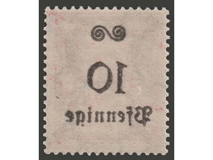 Danzig, 1923, 10Pf/50M obtisk přetisku, MiNr.182, **