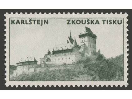 TÚS PRAHA, ZKOUŠKA TISKU, Karlštejn, **
