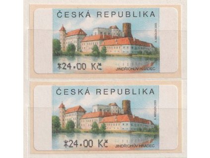 2006, 24 Kč Jindřichův Hradec, deformované 24, **