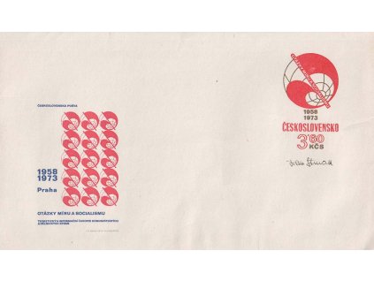 Strnad, podpis na celinové obálce z roku 1973