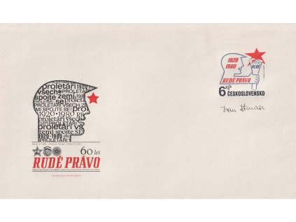 Strnad, podpis na celinové obálce z roku 1980