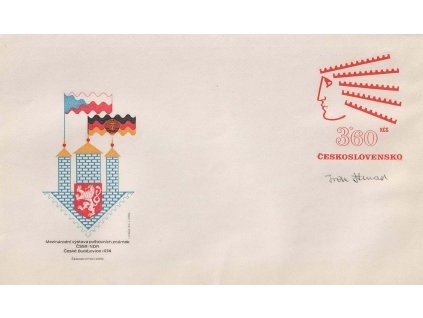 Strnad, podpis na celinové obálce z roku 1974