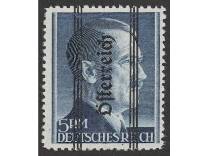1945, 5 RM Hitler s přetiskem, MiNr.696IA, **