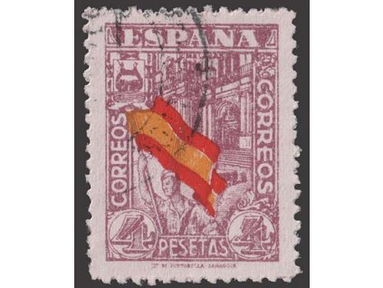 1936, 4 Pta Voják, MiNr.762, razítkované