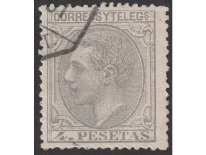 1879, 4 Pta Alfons, MiNr.184, razítkované