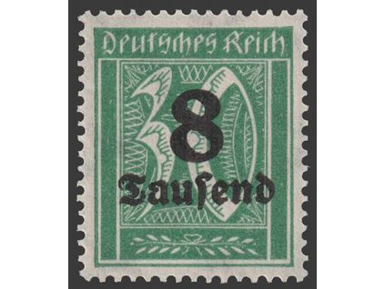 1923, 8Tsd/30Pf zelená, Wz. 2, MiNr.278Y, **