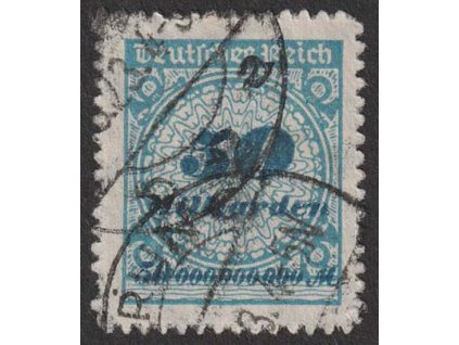 1923, 50 Mrd M modrá, MiNr.330B, razítkované
