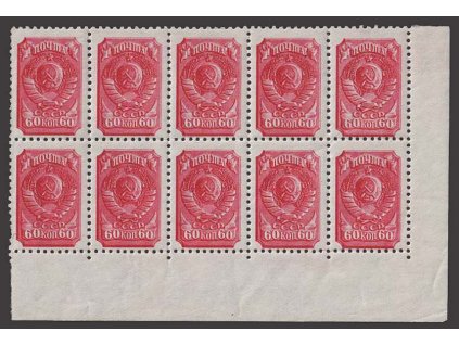 1937, 60 K Znak, 10blok, MiNr.684, ** , archové lomy