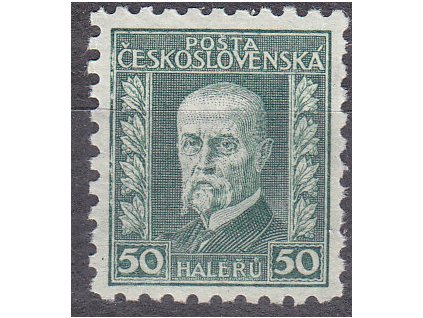 50h zelená, I.typ, pr.6, Nr.204II, **, ilustrační foto