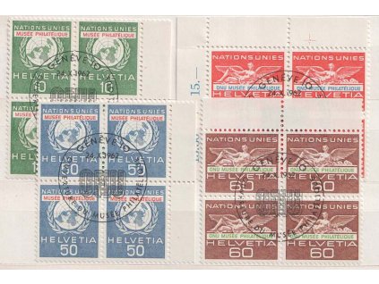 1962, ONU/UNO, 10-60 C série, MiNr.34-37, razítko