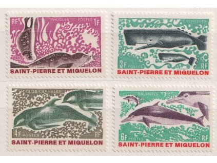St.Pierre a Miquellon, 1969, 1-6 Fr série Ryby, **