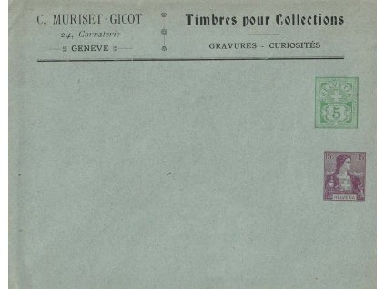 1914, firemní obálka se dvěma celinovými nátisky, dv