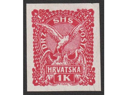 1919, 1 Kr Sokol, ZT na křídovém papíru, MiNr.95, (*)