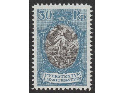 1925, 30 Rp Kostel, MiNr.64, * po nálepce