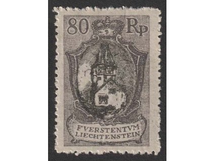 1921, 80 Rp Rotes Haus, MiNr.59, * , zvrásněný papír