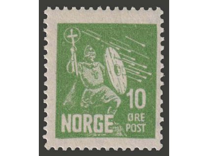 1930, 10 Q Král Olaf, MiNr.155, * po nálepce