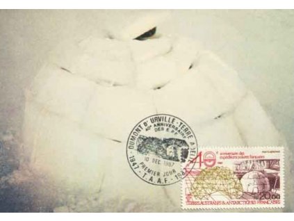 Antarktické území, 1987, DR Dumomt 10.12., Carte Maxima