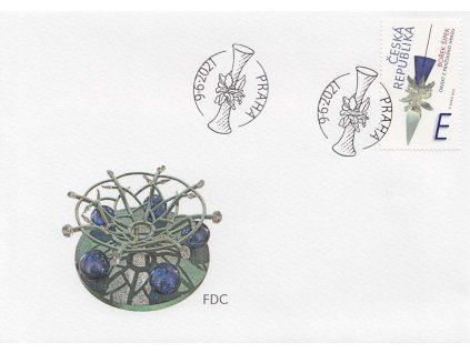 2021, FDC 1121 Český design "E" Bořek Šípek