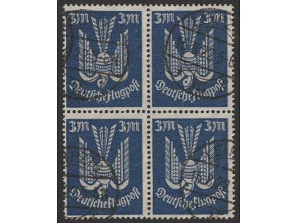 1922, 3 M letecká, 4blok, MiNr.217, razítkované