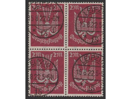 1922, 2 M letecká, 4blok, MiNr.216, razítkované