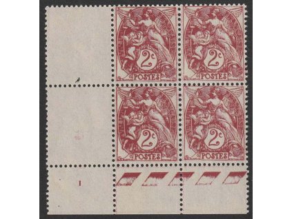 1900, 2 C Alegorie, 4blok, MiNr.87, **