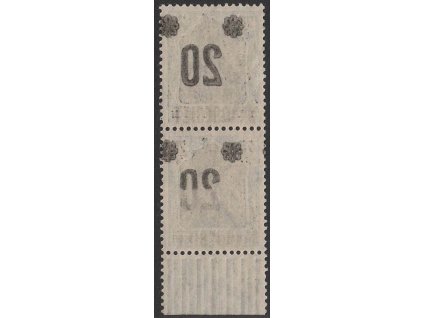 Saar, 1921, 20/75Pf Germania, obtisk přetisku, Nr.50, **/*
