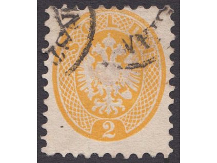 Lombardsko, 1864, 2 So Orlíček, průsvitka, Nr.19, razítko
