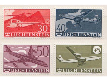 1960, 30-75 Rp letecká série, MiNr.391, **