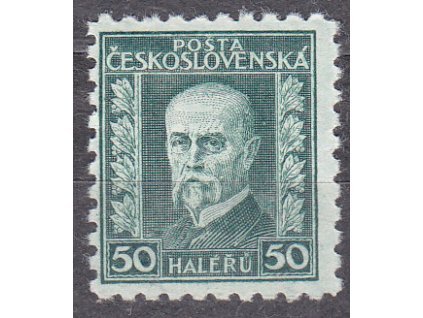 50h zelená, II.typ, pr.8, Nr.204II, **, ilustrační foto