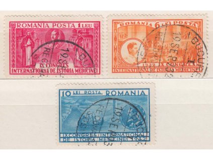 1932, 1-10 L série Kongres, MiNr.443-45, razítko, 1 L dv